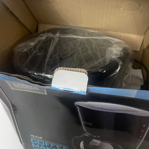 Living Solutions 10 Cup Coffee Maker, - Picture 2 of 4